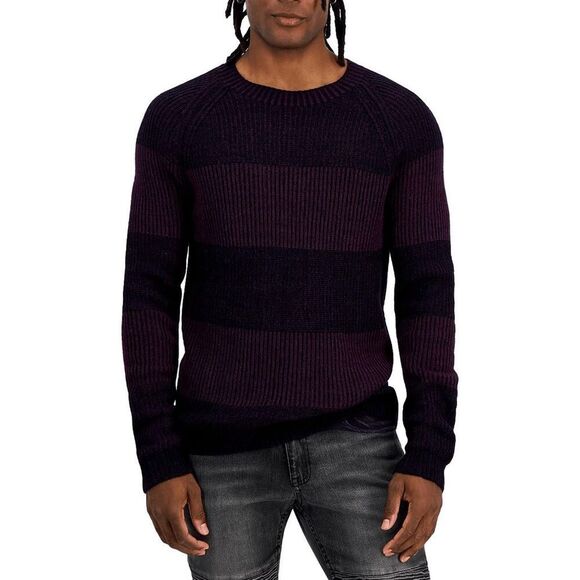 INC International Concepts Other - INC International Concepts Men's Plaited Crewneck Sweater - Port S